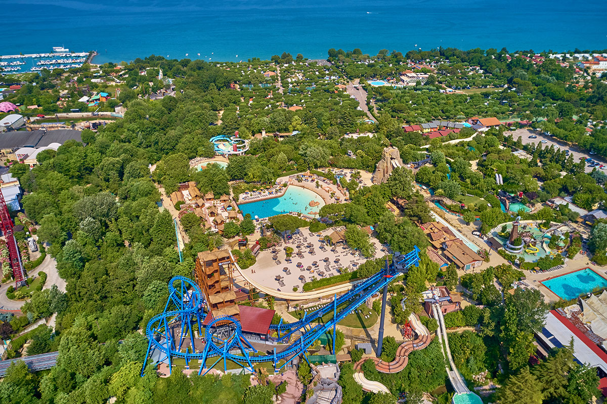 An aerial view of Caneva Aquapark