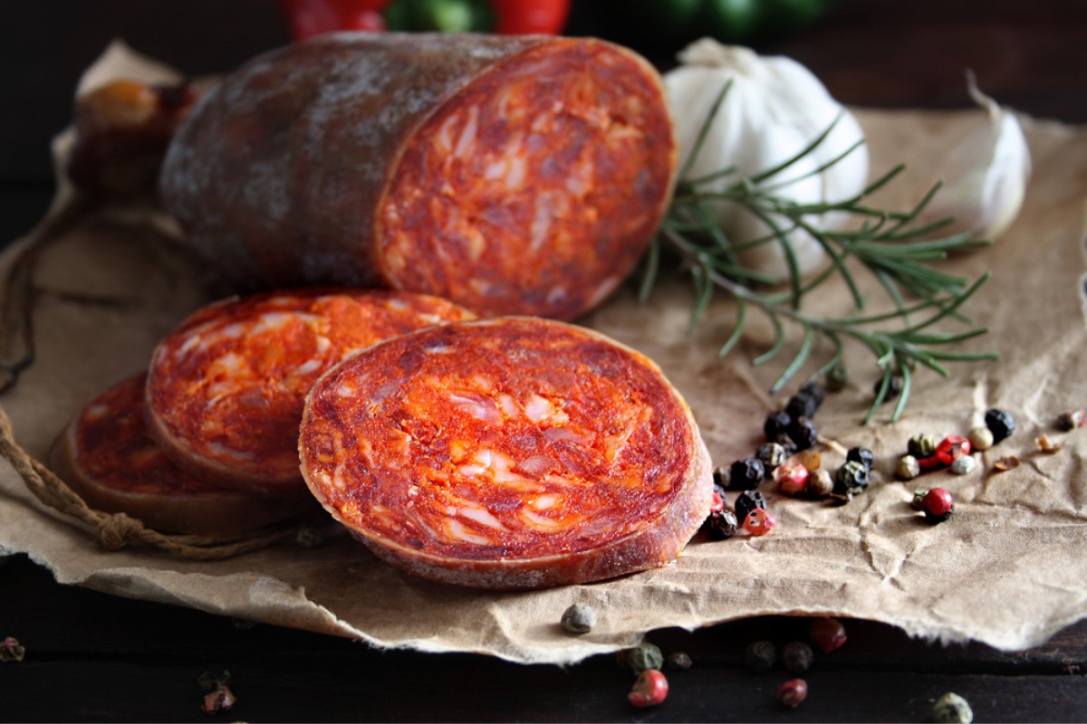 The spicy kulen, a Croatian salami