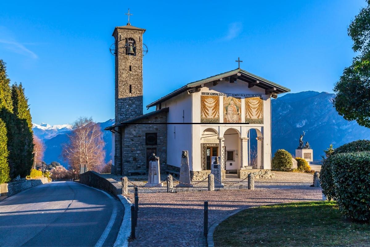 The shrine of Madonna del Ghisallo, Bellaggio, Lake Como